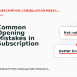 Common Opening Mistakes in Subscription Cancellation Messages