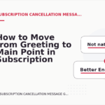 How to Move from Greeting to Main Point in Subscription Cancellation Message English