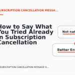 How to Say What You Tried Already in Subscription Cancellation Message English